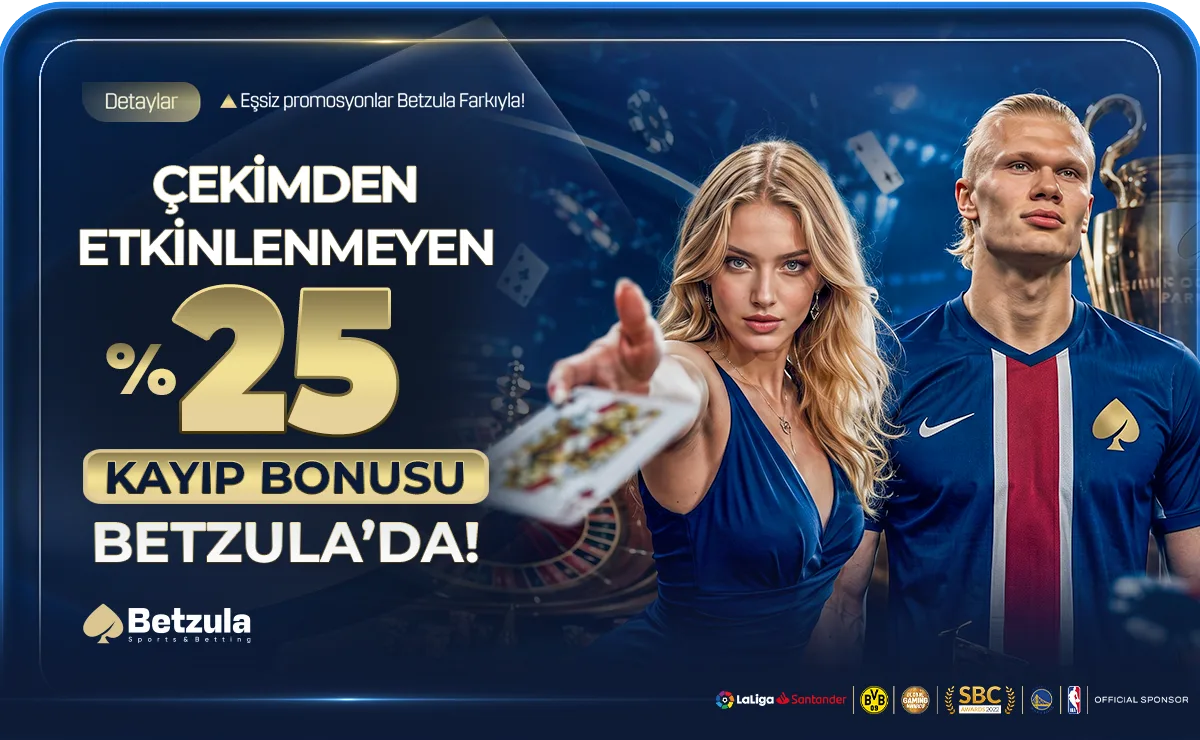 Betzula Çekimden Etkilenmeyen %25 Kayıp Bonusu